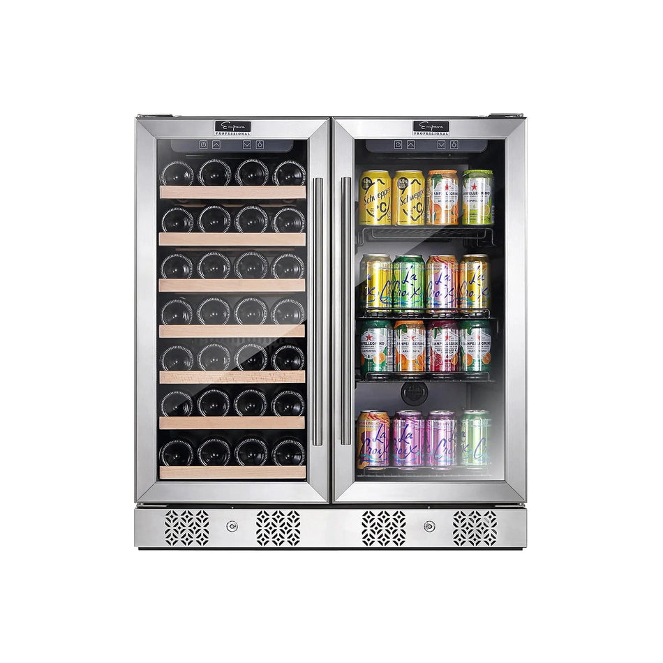Empava Dual Zone Beverage and Wine Cooler Fridge, BR04D