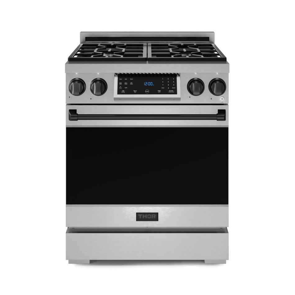 30 Inch Professional LP Range with Tilt Panel Touch Control in Stainless Steel/Black | Gordon Ramsay Series - RSG30LP-BLK