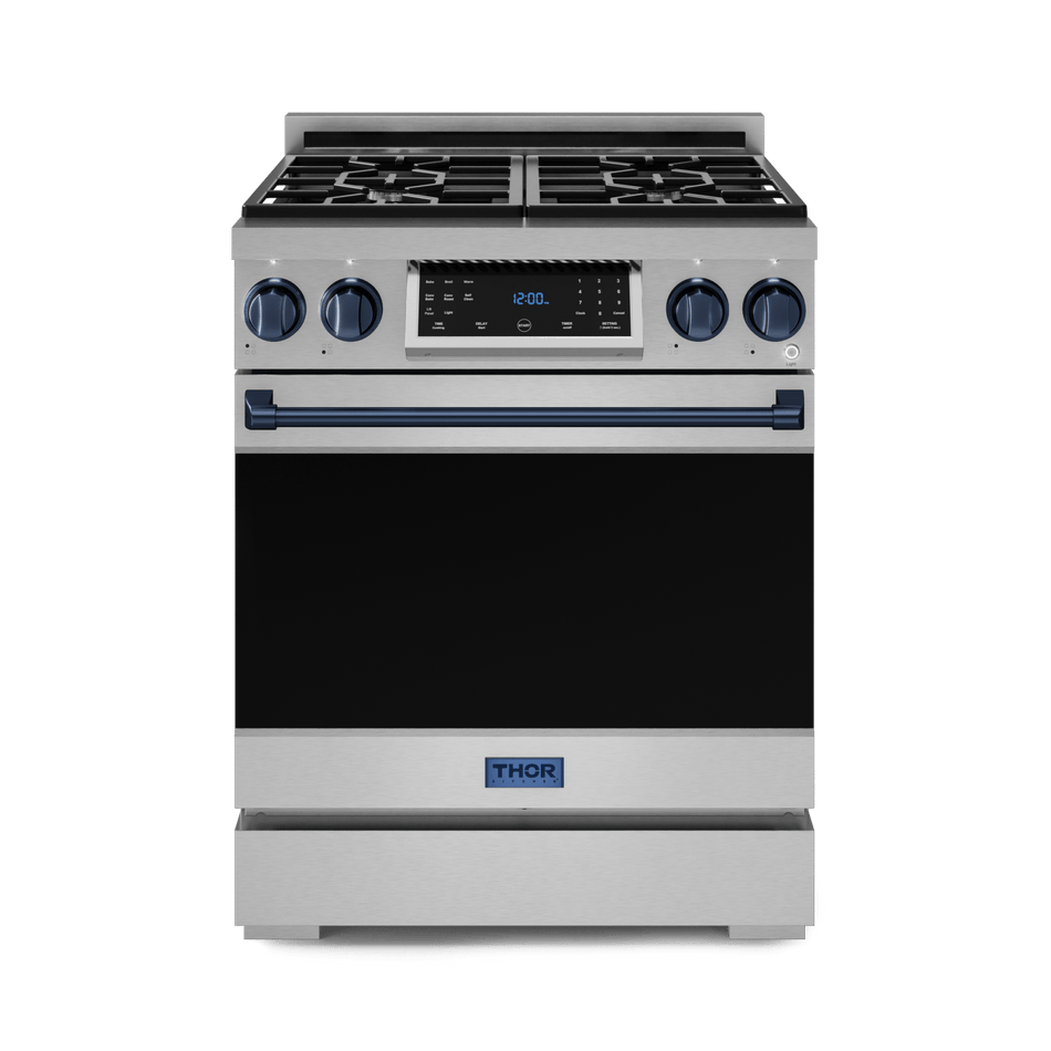 30 Inch Professional LP Range with Tilt Panel Touch Control in Stainless Steel/Blue | Gordon Ramsay Series - RSG30LP-BLU