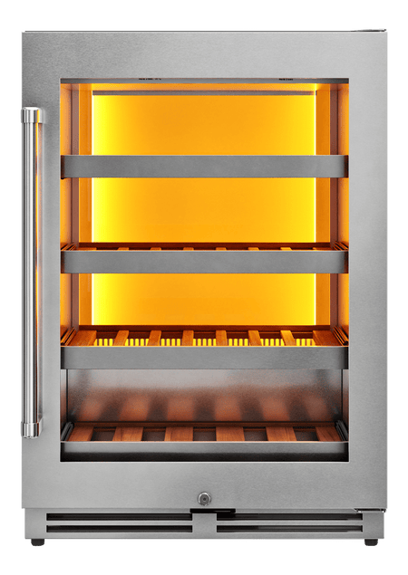 Thor Wine Cooler 24-Inch Single Zone Wine Cooler, 45 Wine Bottle Capacity – Model TWC24UL, front closed