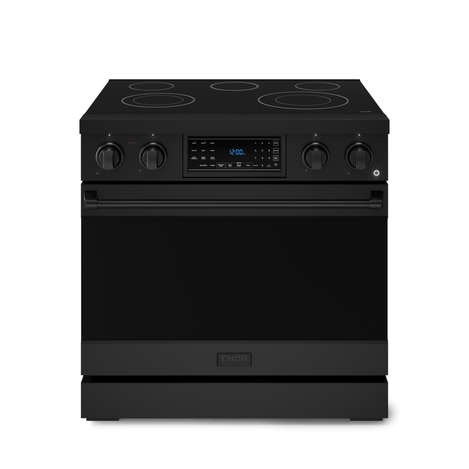 36 Inch Professional Electric Range with Tilt Panel Touch Control in Black | Gordon Ramsay Series - RSE36B