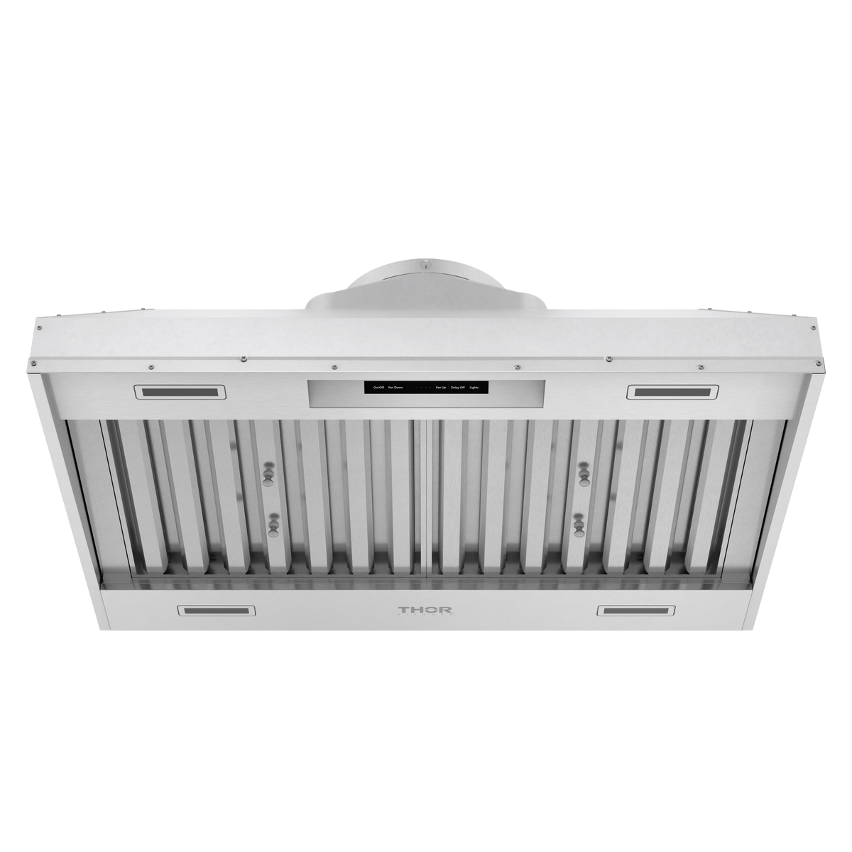 Thor Range Hood 36-Inch Liner Wall Mount Range Hood in Stainless Steel with powerful airflow, quiet operation, and commercial-grade baffle filters – XLH36