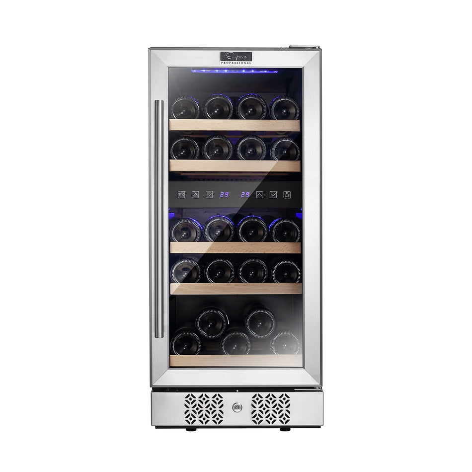 Empava 15 Inch Dual Zone Small Wine Fridge