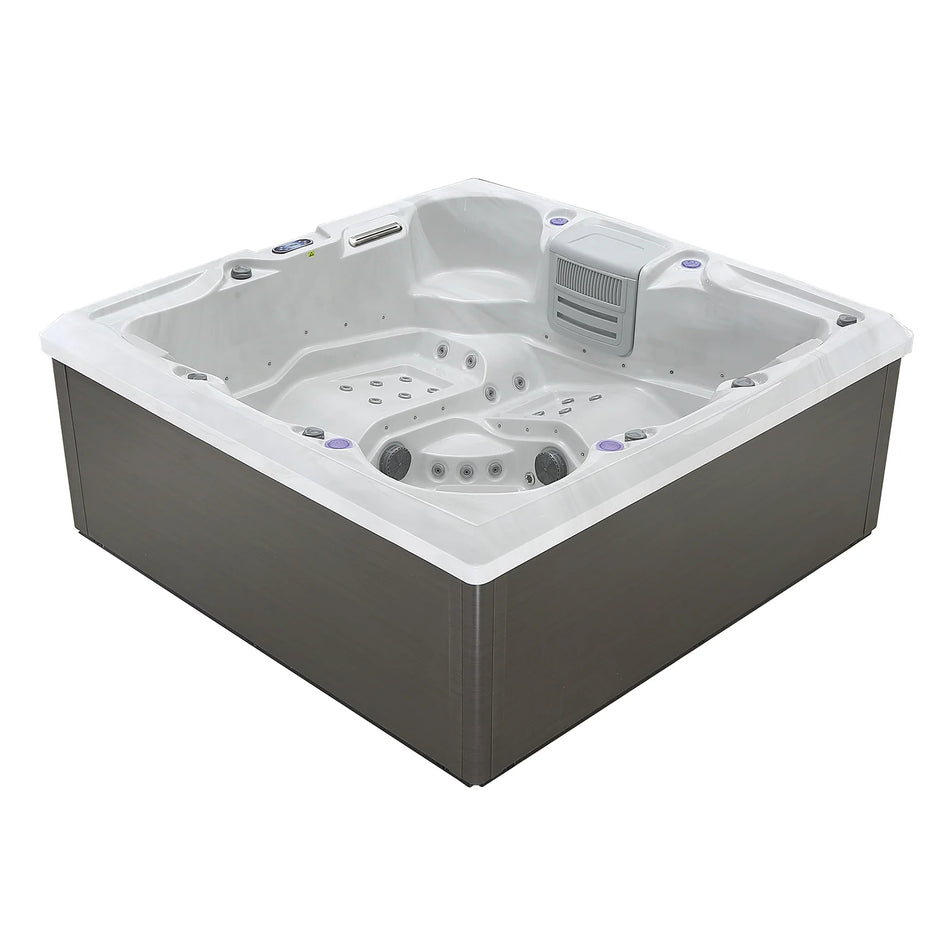 Empava Freestanding Luxury 6-Person Square Outdoor Hot Tub