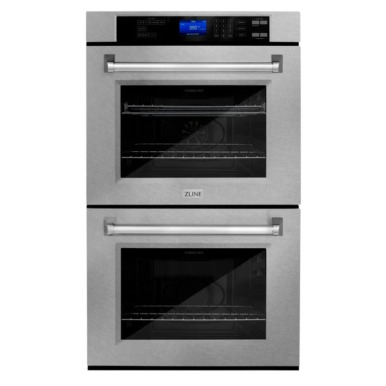 ZLINE 30 in. Professional Double Wall Oven with Self Clean in DuraSnow® Stainless Steel, AWDS-30