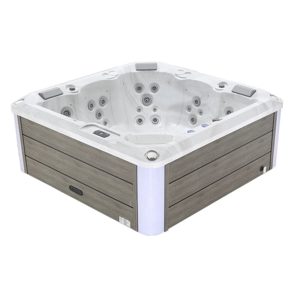 Empava Freestanding Luxury 5-Person Square Outdoor Hot Tub