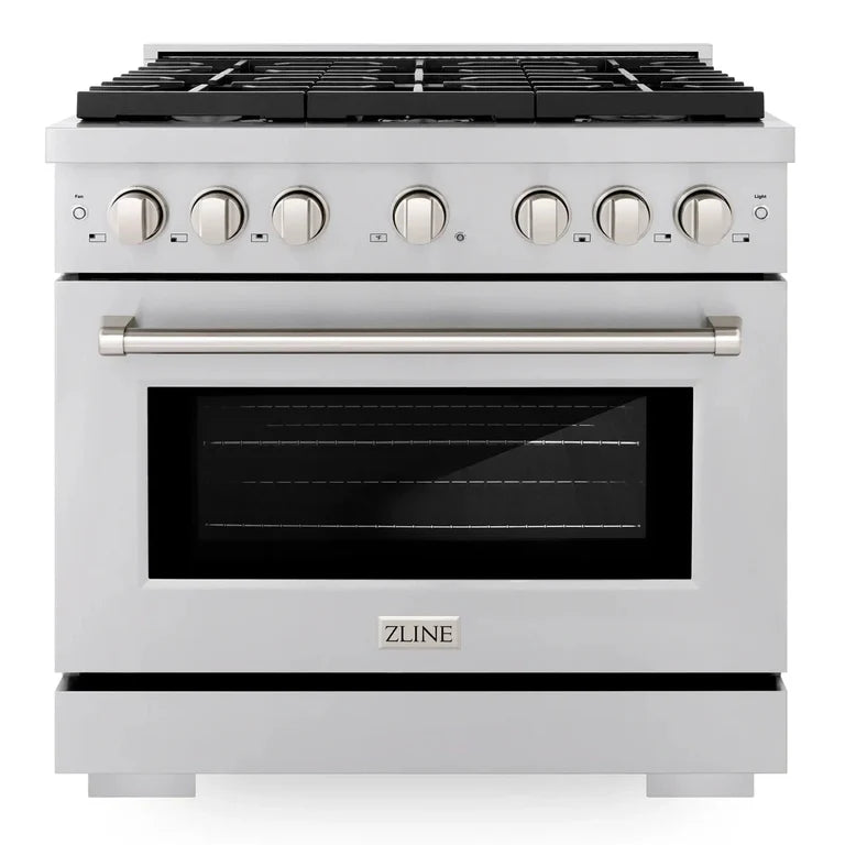 ZLINE 36" Professional Gas Range with Convection Oven and 6 Burners in Stainless Steel, SGR36