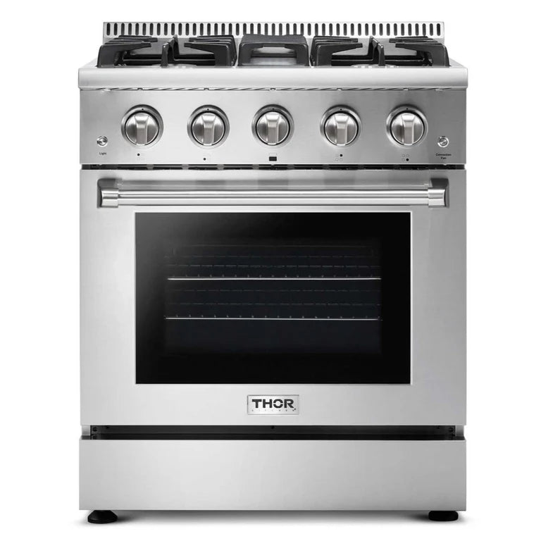 Thor Kitchen 30 in. 4.2 cu. ft. Professional Natural Gas Range in Stainless Steel, HRG3080U