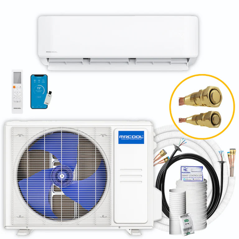 MRCOOL 1 Zone DIY 18K BTU Ductless Mini Split Heat Pump Complete System, Energy Star, 4th Gen, DIY-18-HP-WM-230C25