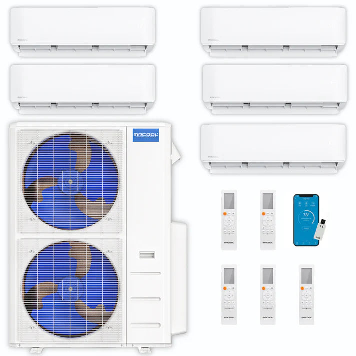 MRCOOL DIY Mini Split - 45,000 BTU 5 Zone Ceiling Cassette & Ductless Air Conditioner and Heat Pump