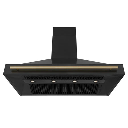 Dishwasher-safe baffle filters inside ZLINE BS655Z-48-CB 48 inch range hood
