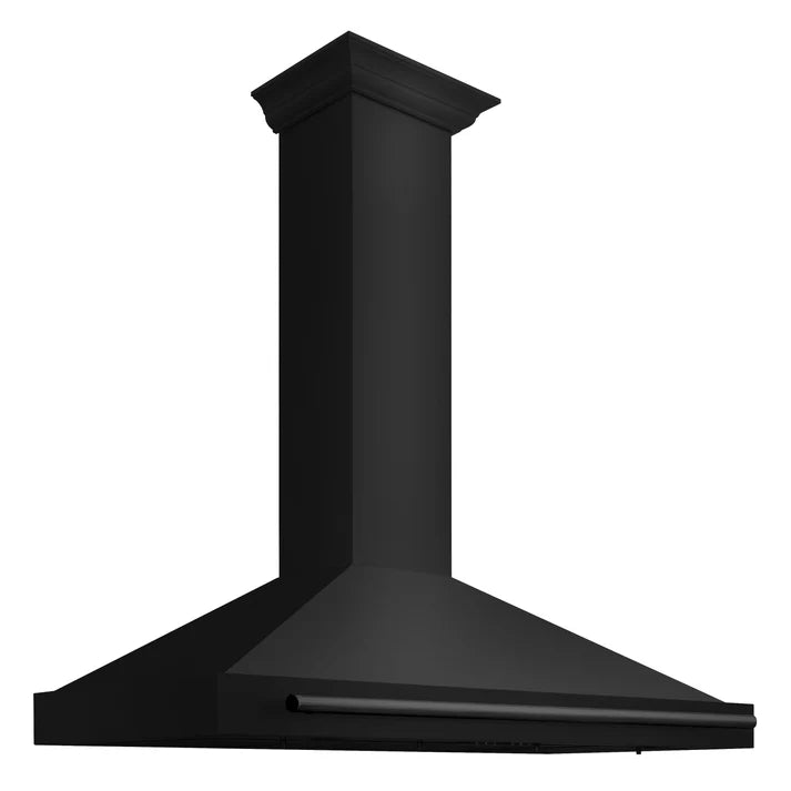 ZLINE 48" 400 CFM Convertible Wall Mount Range Hood in Black Stainless Steel, BSKB4X-48