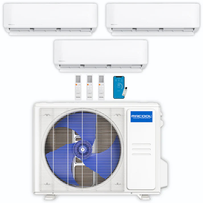 MRCOOL DIY Mini Split - 33,000 BTU 3 Zones Ceiling Cassette & Ductless Air Conditioner and Heat Pump