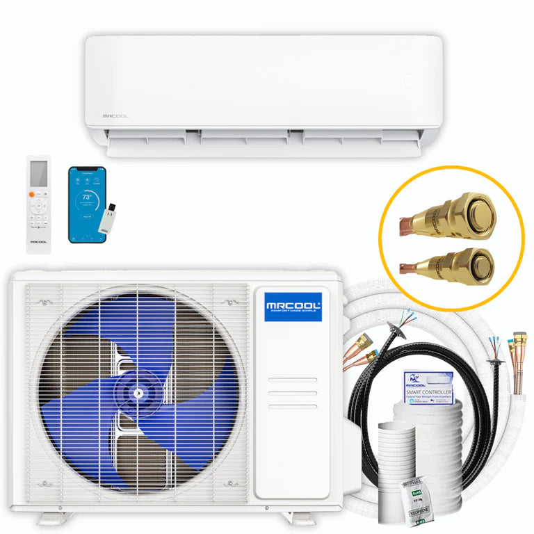 MRCOOL DIY 1 Zone 12K BTU Ductless Mini Split Heat Pump Complete System, Energy Star, 4th Gen, DIY-12-HP-WM-115C25