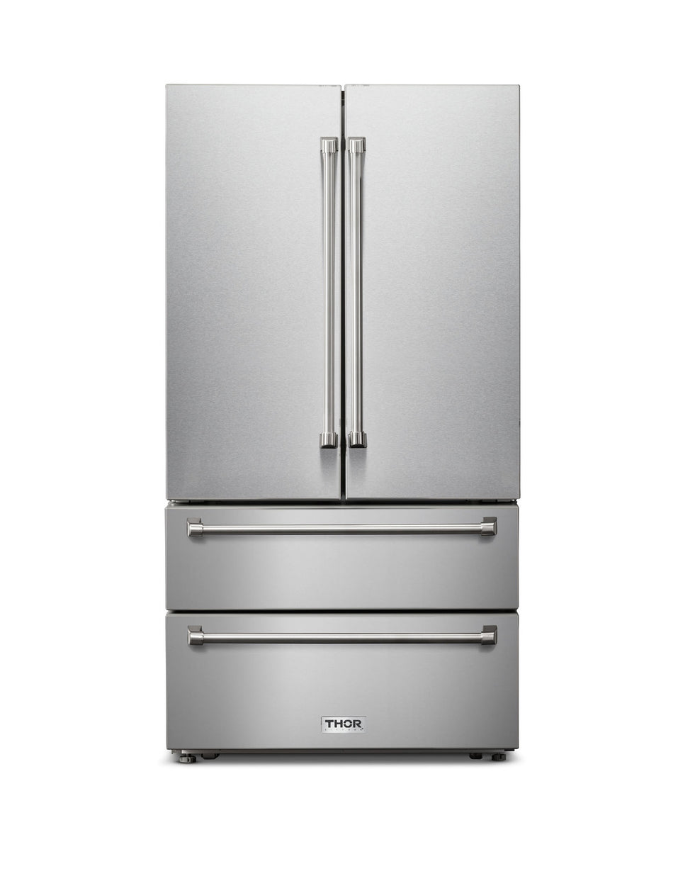 Thor Kitchen Professional 36 In. Counter Depth 22.5 cu. ft. Refrigerator Stainless Steel, TRF3602