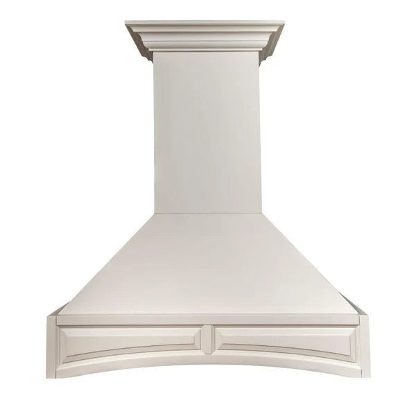 ZLINE 30 in. Designer Wooden Wall Mount Range Hood in White, 321TT-30