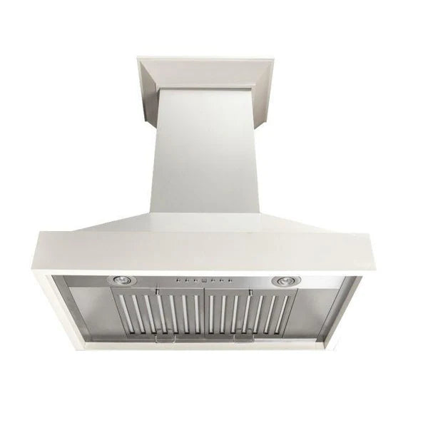 ZLINE 48 in. Wooden Wall Mount Range Hood in White, KBTT-48