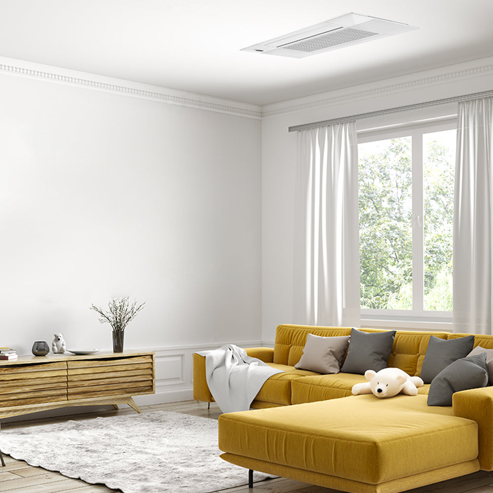 MRCOOL DIY® 5th Gen 12,000 BTU Multi-Zone Mini Split Ceiling Cassette Air Handler 230V, DIYCASSETTE12HP-230C25-O