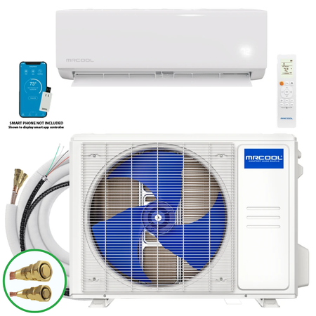 MRCOOL DIY® Select 9,000 BTU Single Zone Mini Split System 115V with 11.5 ft. DIY Quick Connect Line Set, DIYS-09-HP-115A11-O