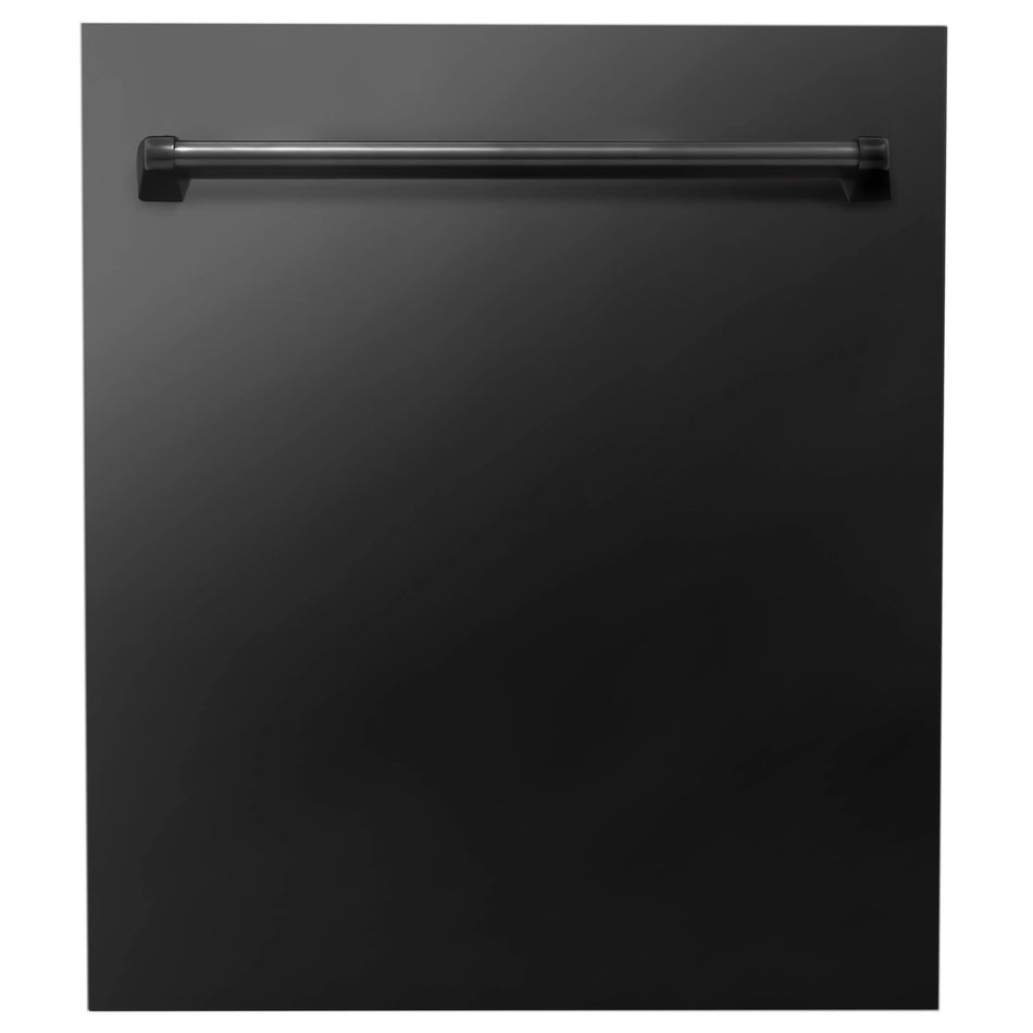 ZLINE 24 in. Top Control Dishwasher in Black Stainless Steel, DW-BS-24