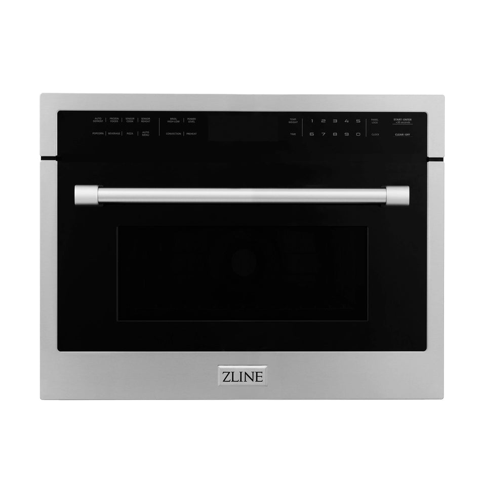 ZLINE 24 in. Built-in Convection Microwave Oven in Stainless Steel with Speed and Sensor Cooking, MWO-24