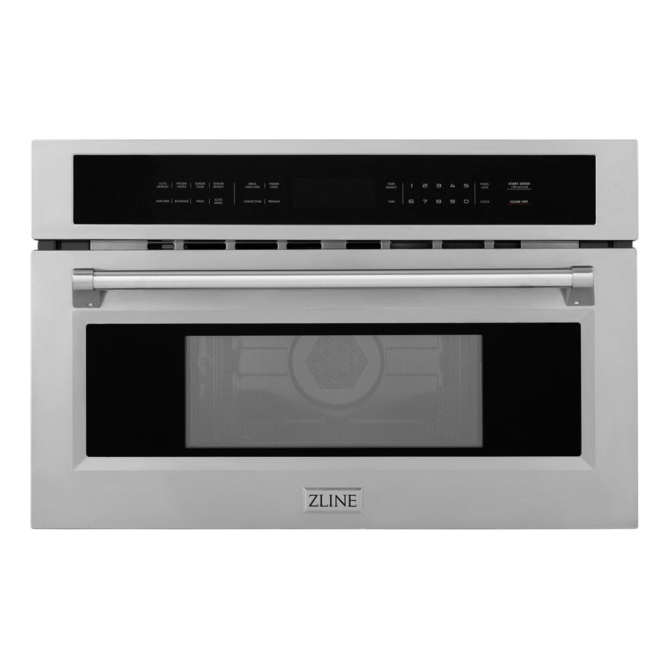 ZLINE 30 in. Built-in Convection Microwave Oven in Stainless Steel with Speed and Sensor Cooking, MWO-30